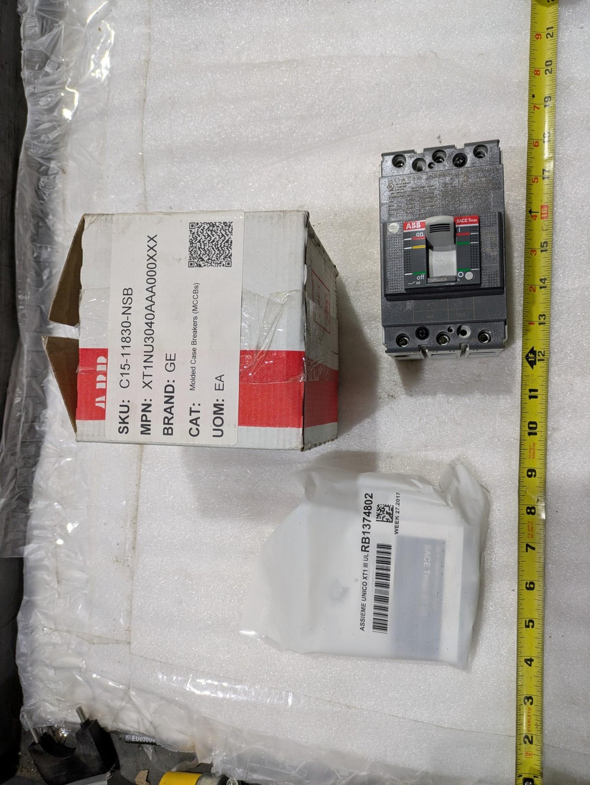 ABB SACE TMAX XT1N 125 PP SFR RA5330833 690V AC 500V DC 800V XT1NU3040AAA000XXX