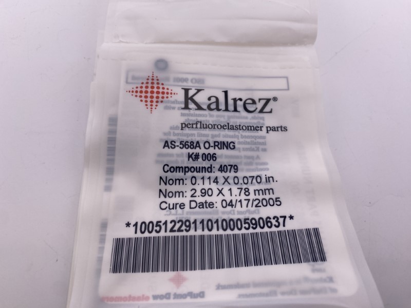 Kalrez AS-568A K#006 O-Ring Compound 4079 Novellus 22-00632-00