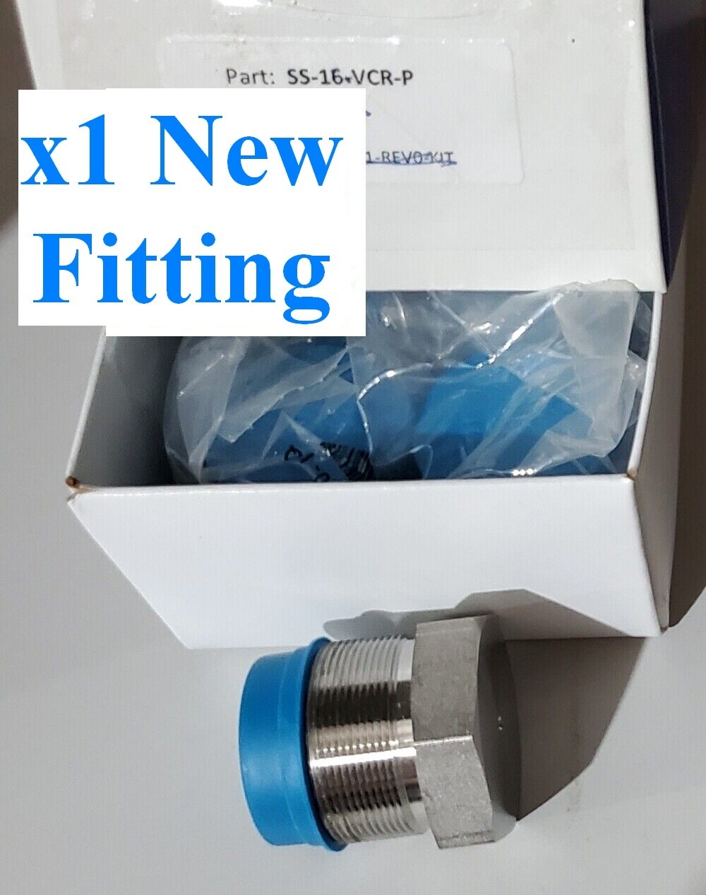 NEW Swagelok SS-16-VCR-P 316 Stainless VCR Face Seal Fitting 1 inch Plug