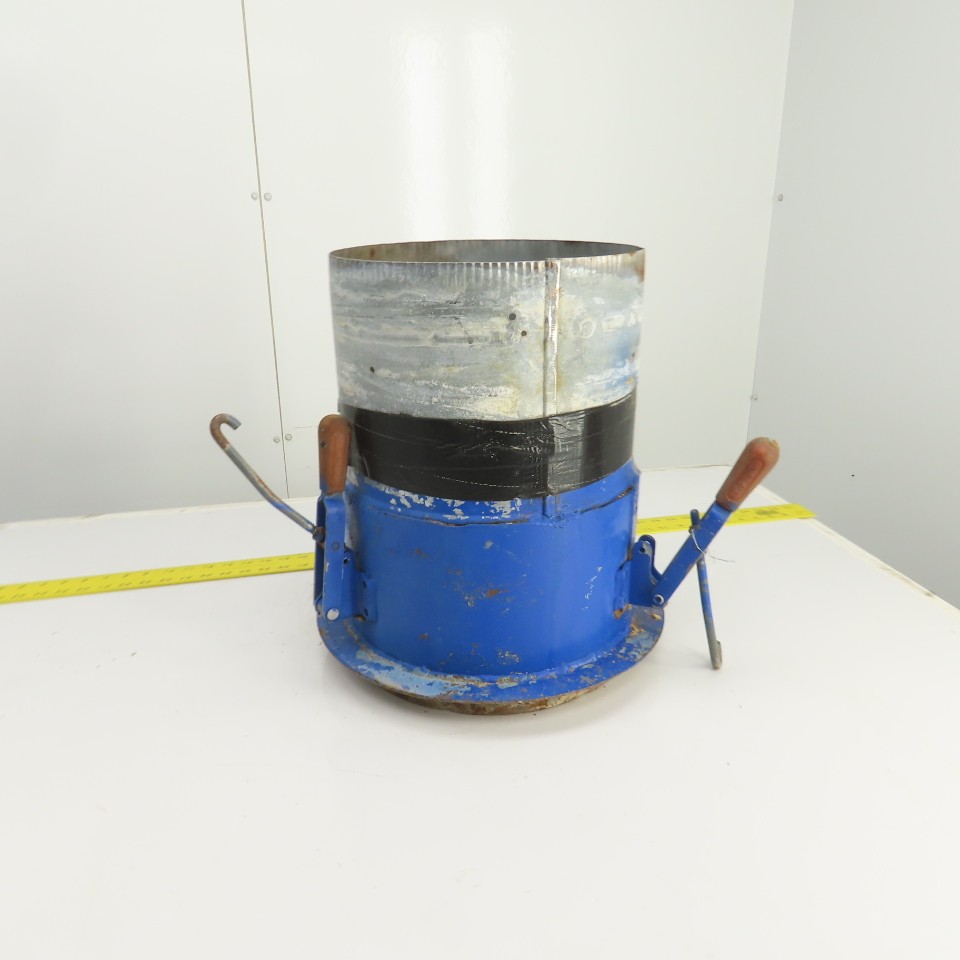 12″ x 12-1/2″ Duct Coupling Assembly W/ Destaco Toggle Clamps 17-1/4″ OAL