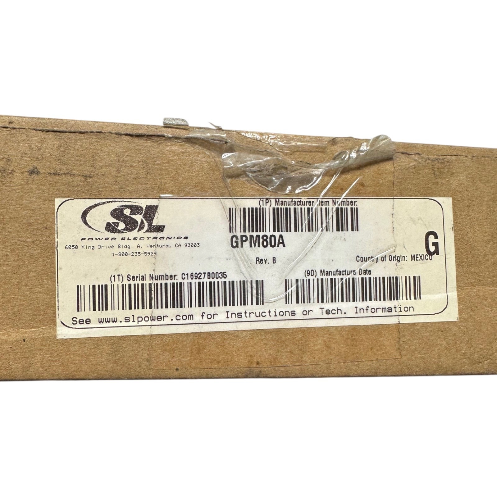 New SL Power, Condor GPM80A AC/DC Converter Power Supply **SALE**