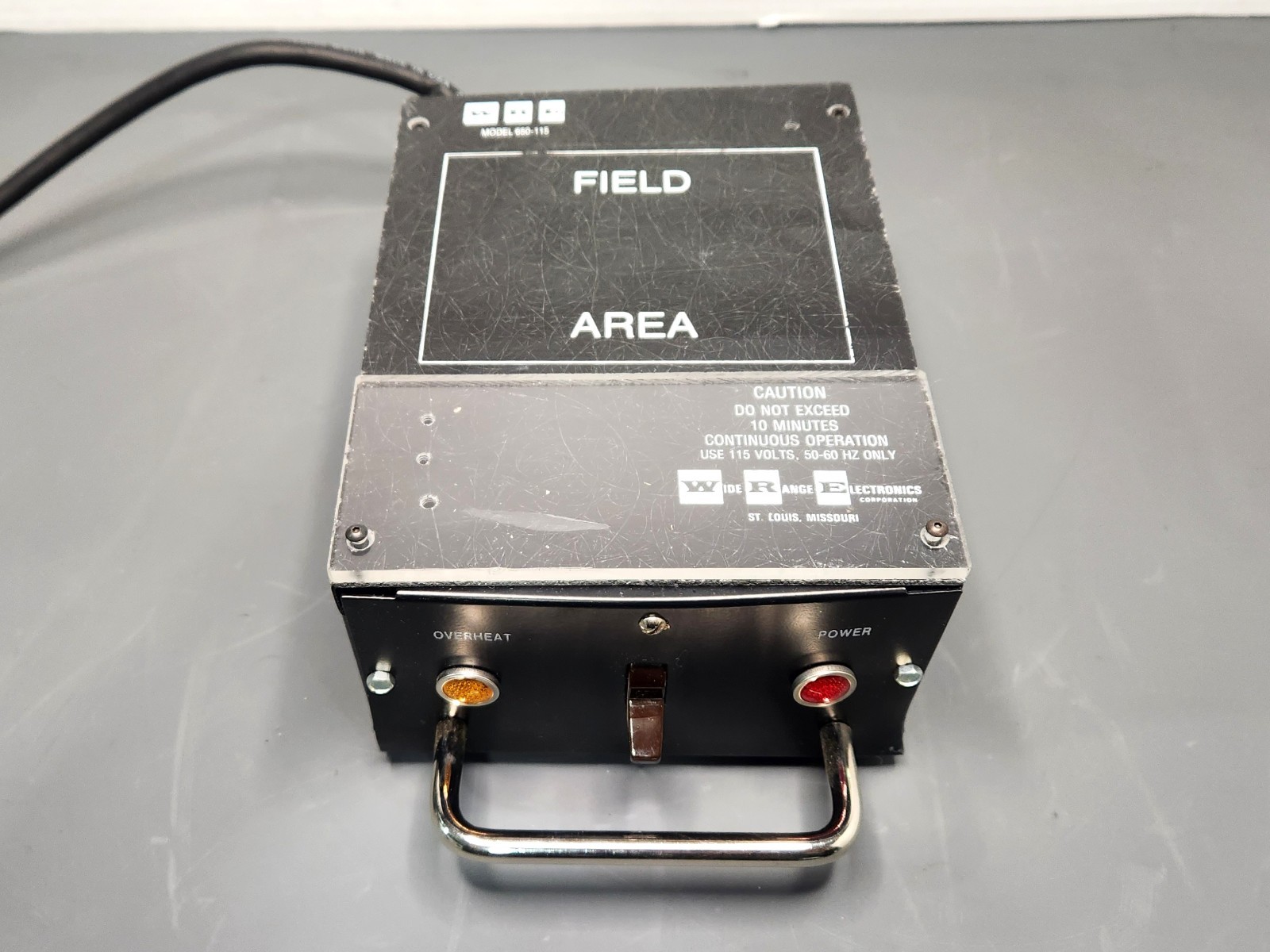 Wired Range Electronics WRE Model 650-115 Tape Media Degausser Power Tested