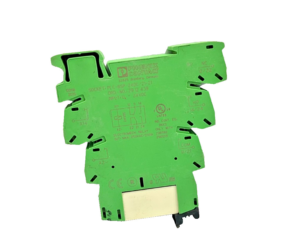 Phoenix PLC-BSP-24DC/21-21 2912439 Contact Block 24V & Relay 2961192 (LOT OF 10)