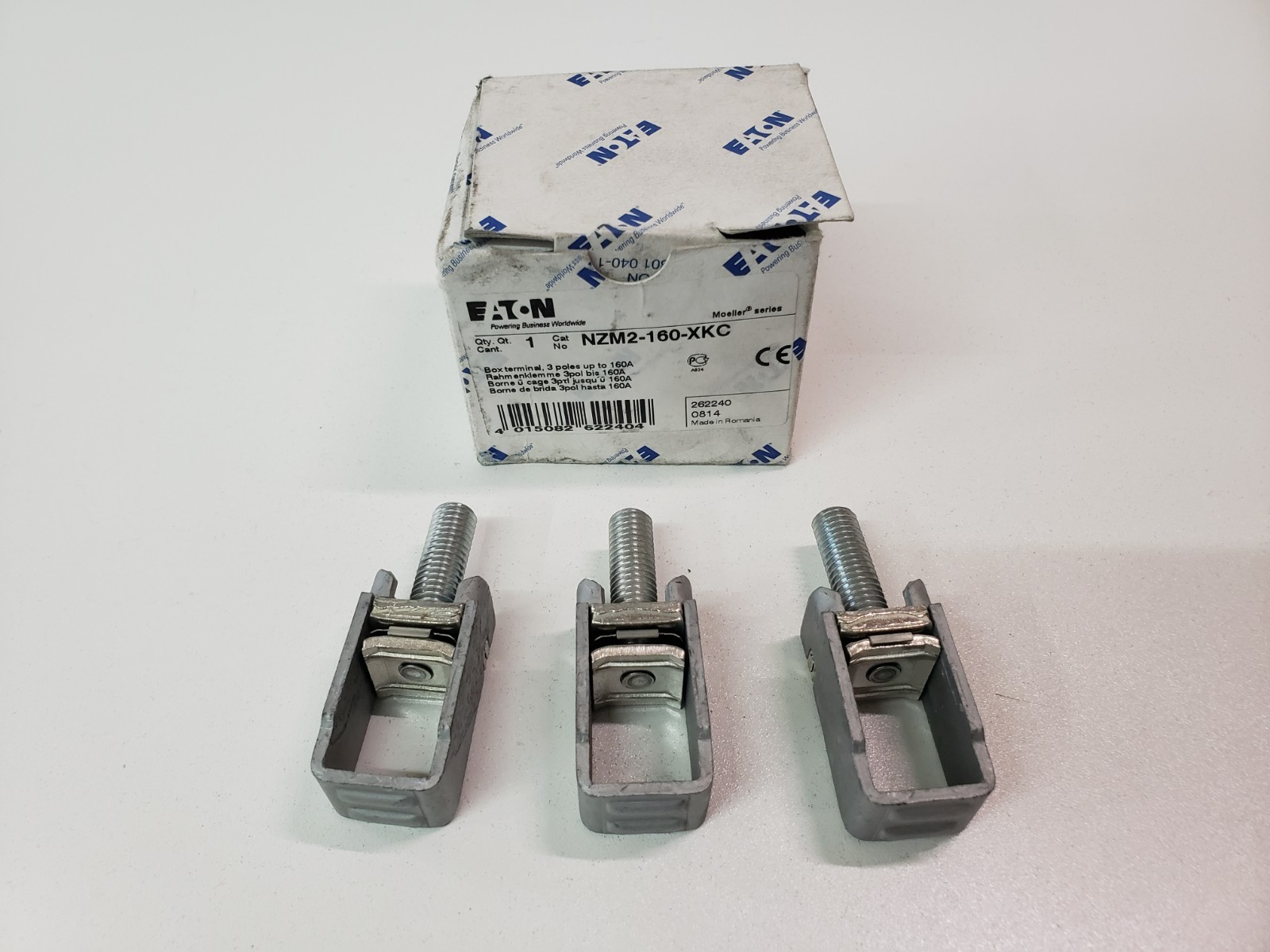 UNUSED – Eaton NZM2-160-XKC Box Terminal Set of 3