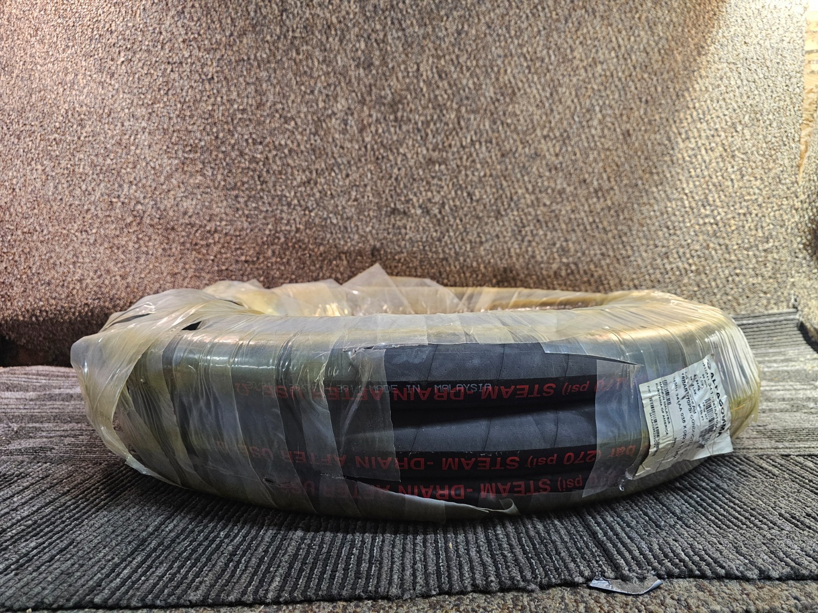 Alfagomma T341AA150X50 1 1/2 in. ID x 50 ft 270 PSI Chlorobutyl Steam Hose Black