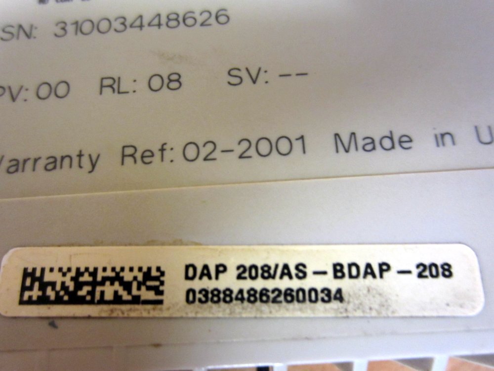 Schneider DAP 208/AS-BDAP-208 Output Relay DAP208ASBDAP208