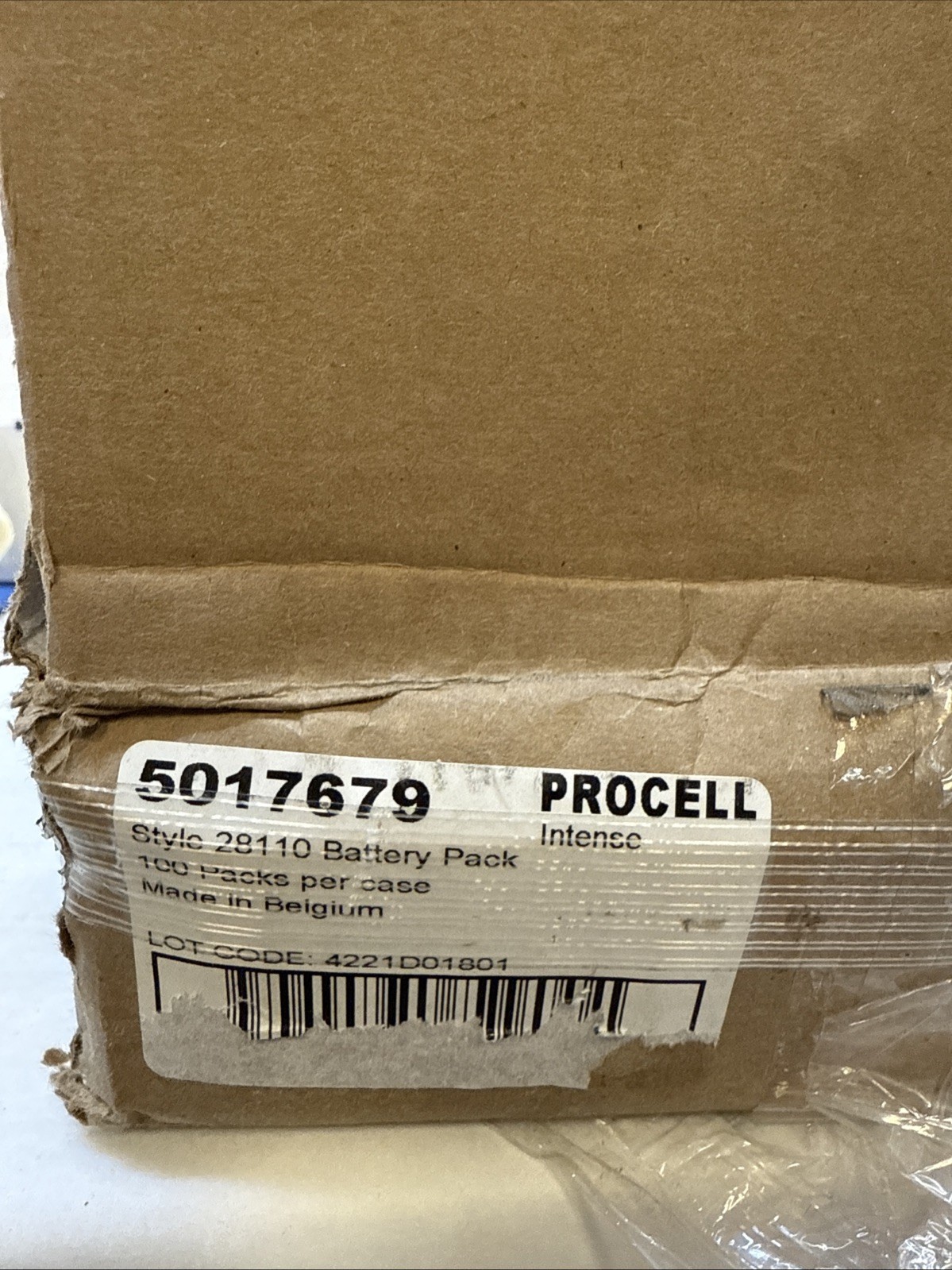 DURACELL PROCELL PXBP-STYLE-28110 AA Disposable Battery Pack 793YT9 Qty 100