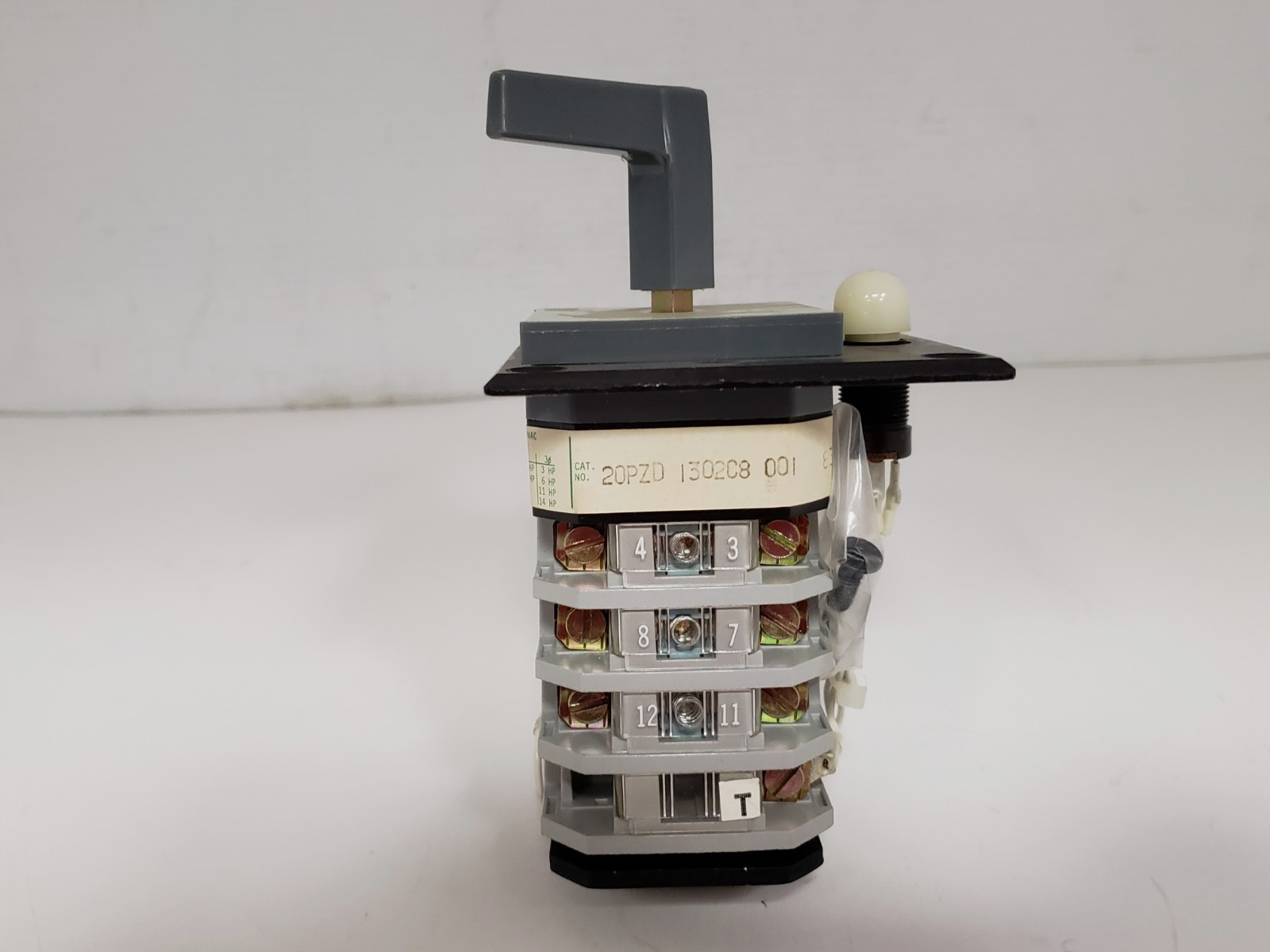 ELECTROSWITCH PR-20-20PZD 1302C8 001 8329 ROTARY CAM SWITCH 4 POS MAINTAINED NNB