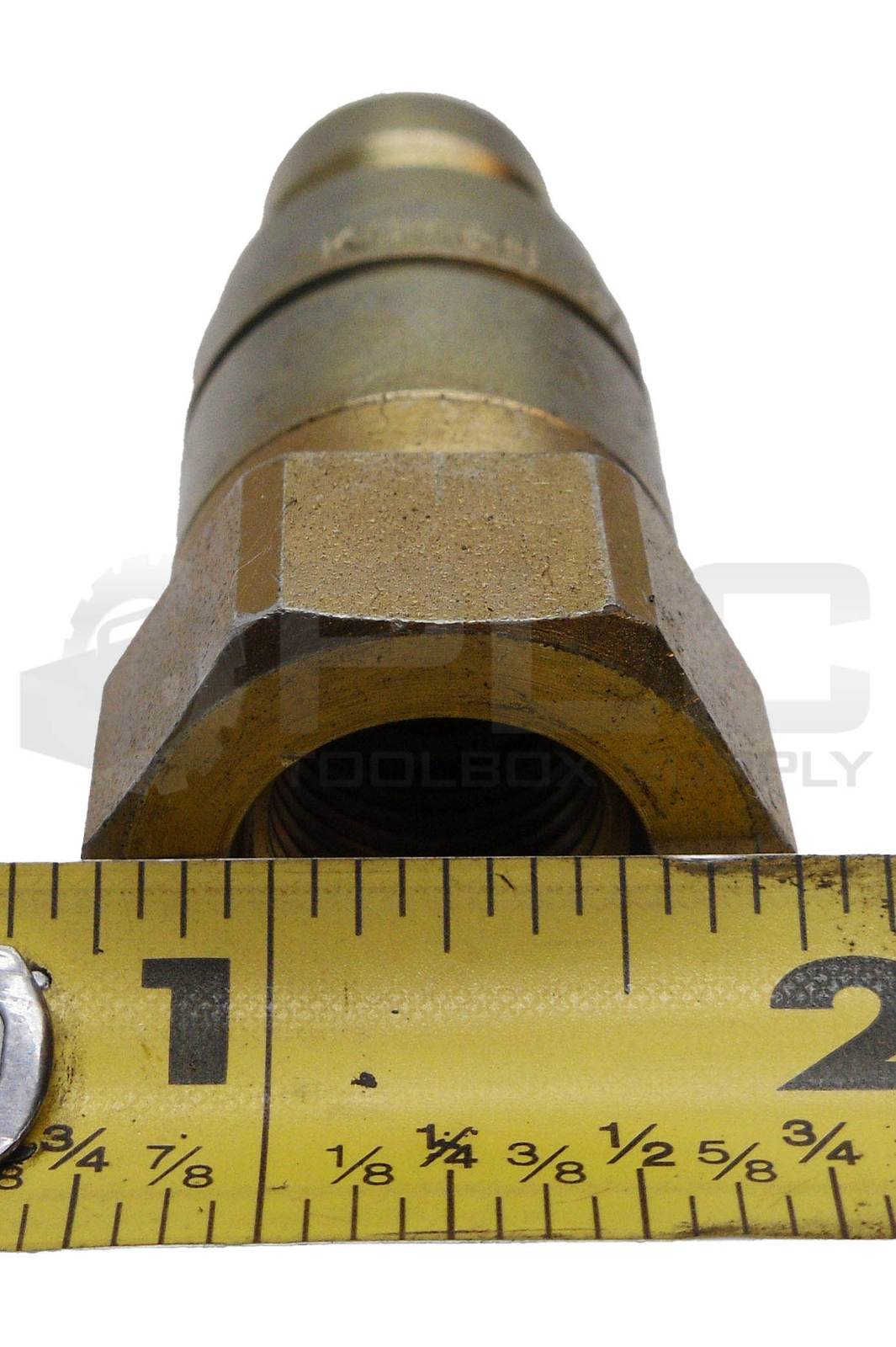 LOT OF 2 NEW KQM6H FLAT FACE COUPLER 3/8″ SAE-J02