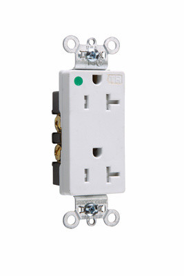 Pass & Seymour 20A 125V 2-Pole 3-Wire NEMA 5-20R White Tamper-Resistant