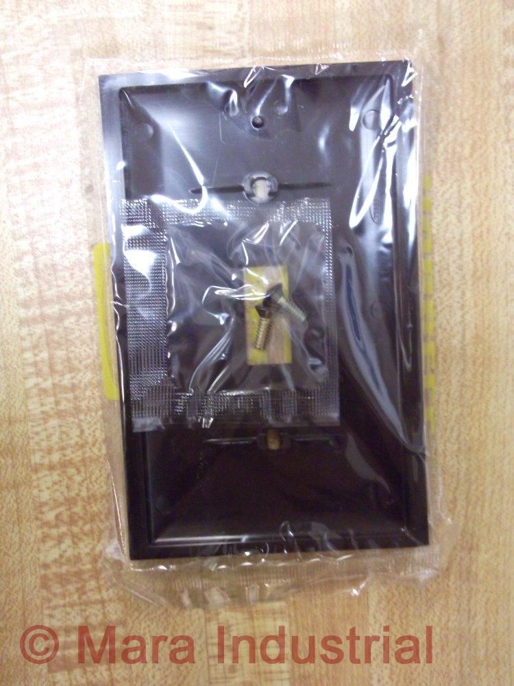 Hubbell SINGLE GANG Single Gang Wall Switch Cover Brown 50-Pack