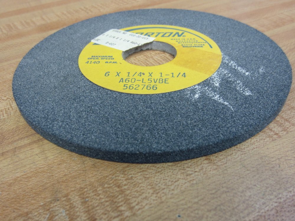 Norton A60-L5VBE Grinding Wheel 6×1/4×1-1/4