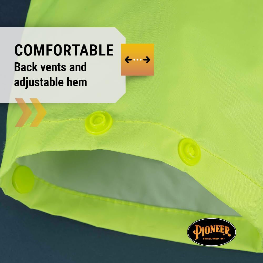 Pioneer Hi-Vis Lightweight Waterproof Safety Rain Suit Yellow/Green XL