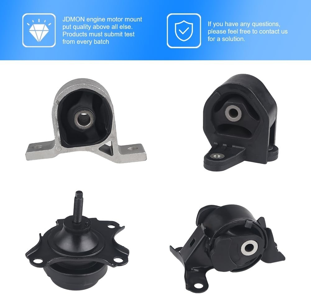 4Pcs Engine Motor & Auto Transmission Mount for Honda Civic 1.7L 2001-2005