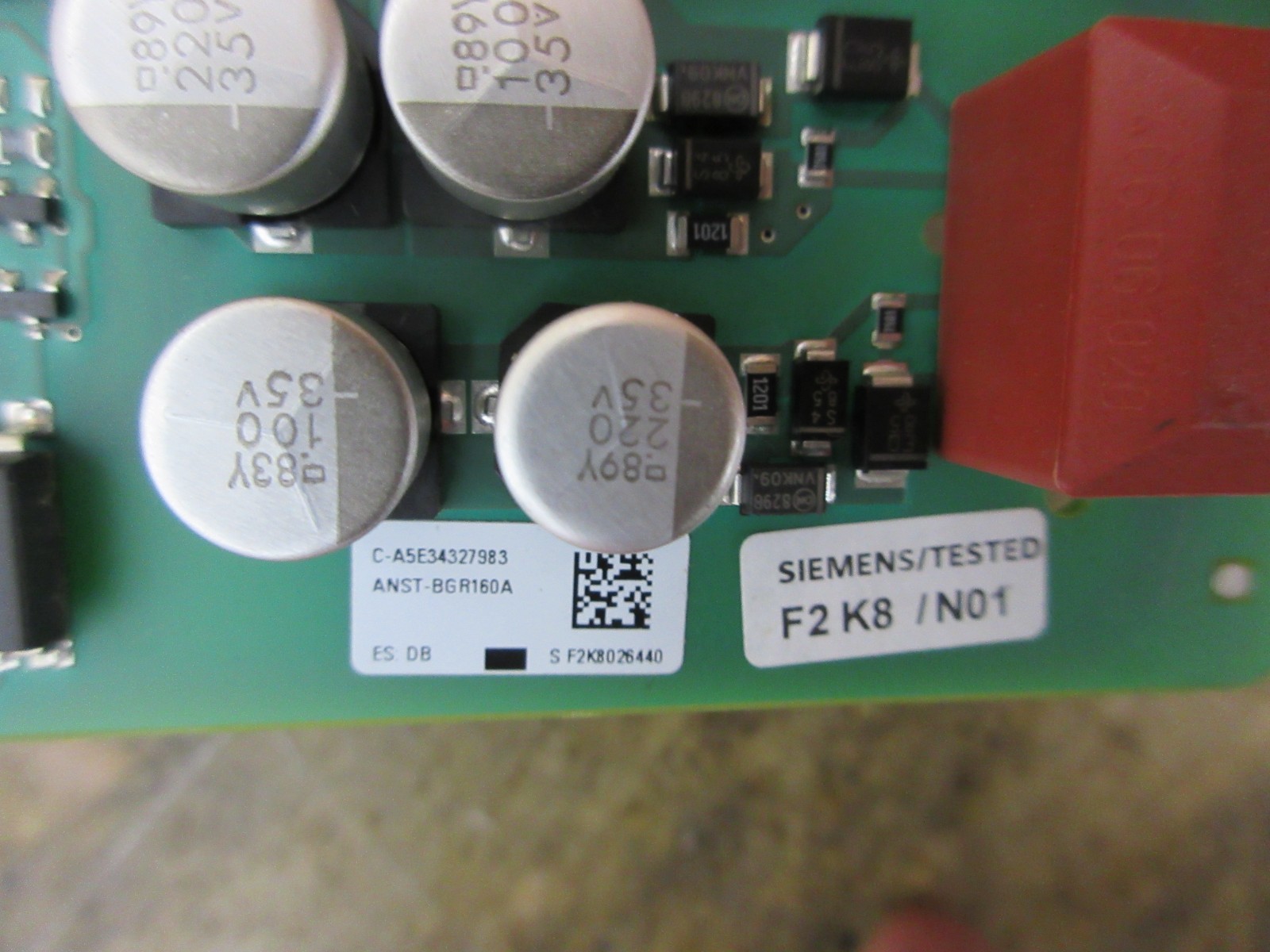 SIEMENS BOARD C-A5E34327983 FS150R12KE3 ANST-BGR160A S F2K8026440