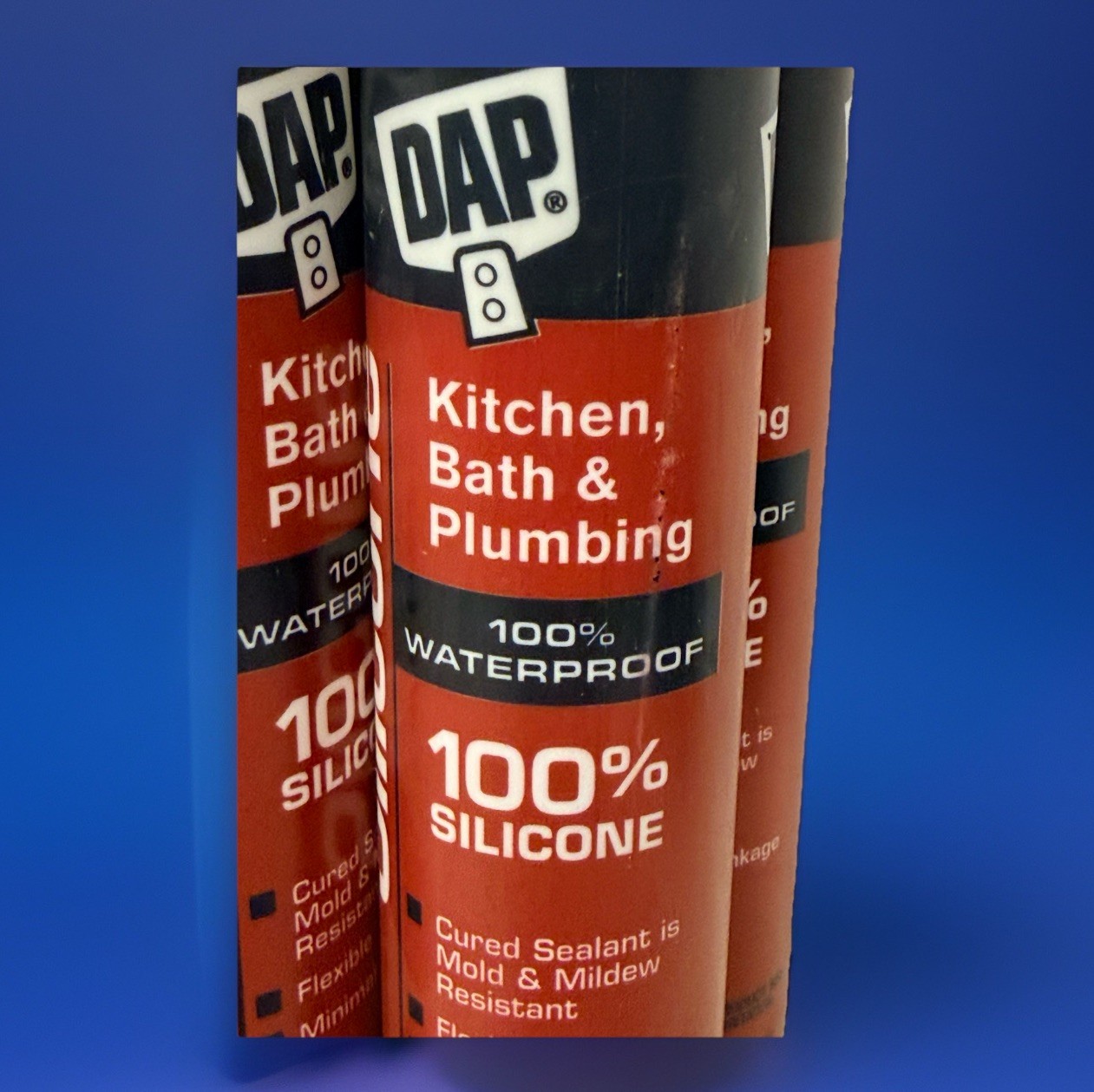 8-DAP 100% Silicone Clear Sealant 9.8 oz Kitchen Bath Plumbing Waterproof Mold