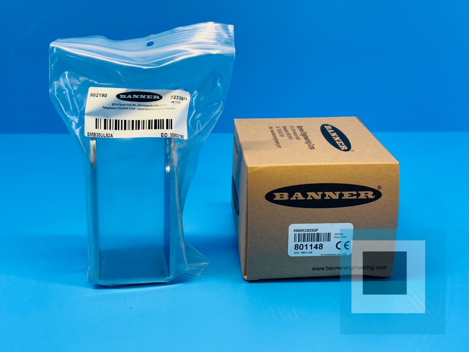 Banner Engineering K80AK33825QPL52K EZ-Light Key Selector Switch 802390 – NEW