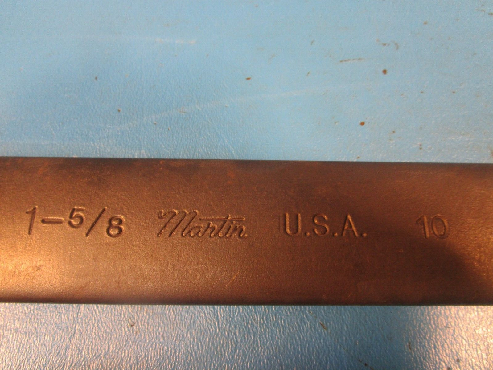 Martin Tools #10 Single Head 1-5/8″ Engineers Open End Wrench, USA