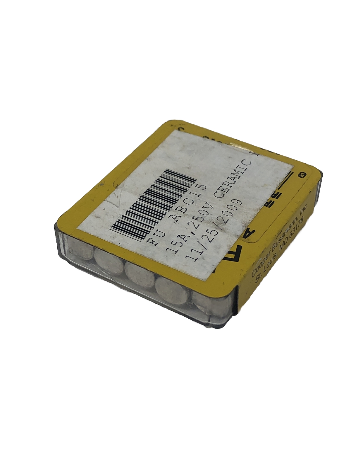 Cooper Bussmann 1BX45 ABC-15 15A, 250V Ceramic Fuse – Box of 5
