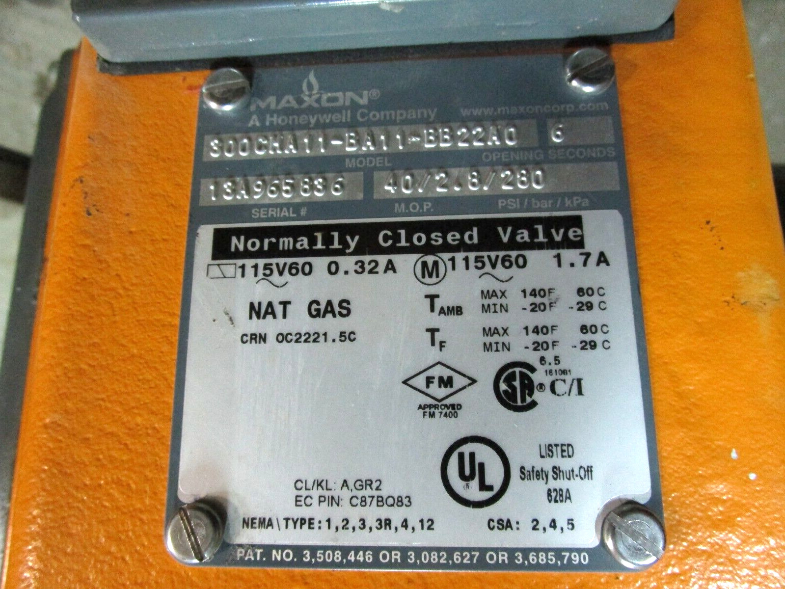 Maxon/Honeywell 300CMA11-BA11-BB22A0 48090WVS