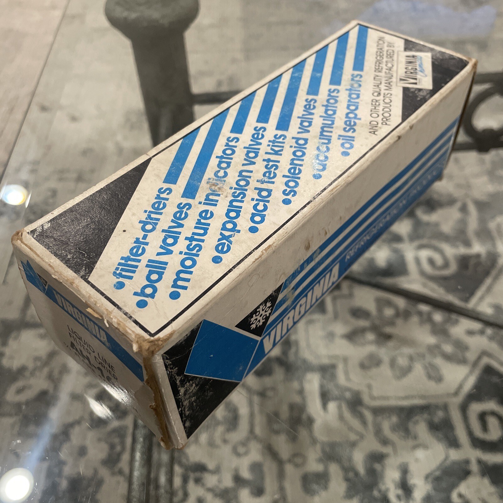 NOS Virginia Refrigerant Liquid Line Filter-Drier AH-164 16 Cu. In. 1/2 Flare