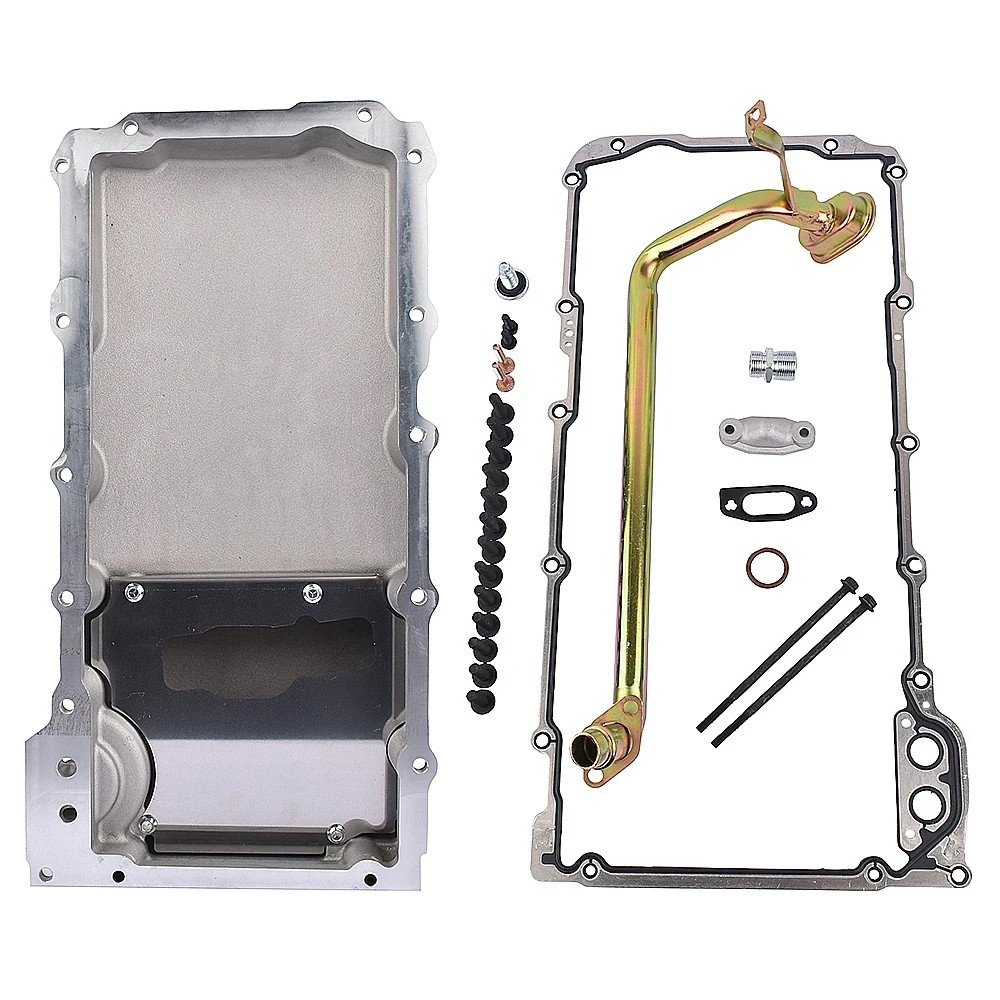 Conversion Swap Oil Pan Low Profile Retrofit Kit Satin Fits for LS1 LS2 LS3 LS6