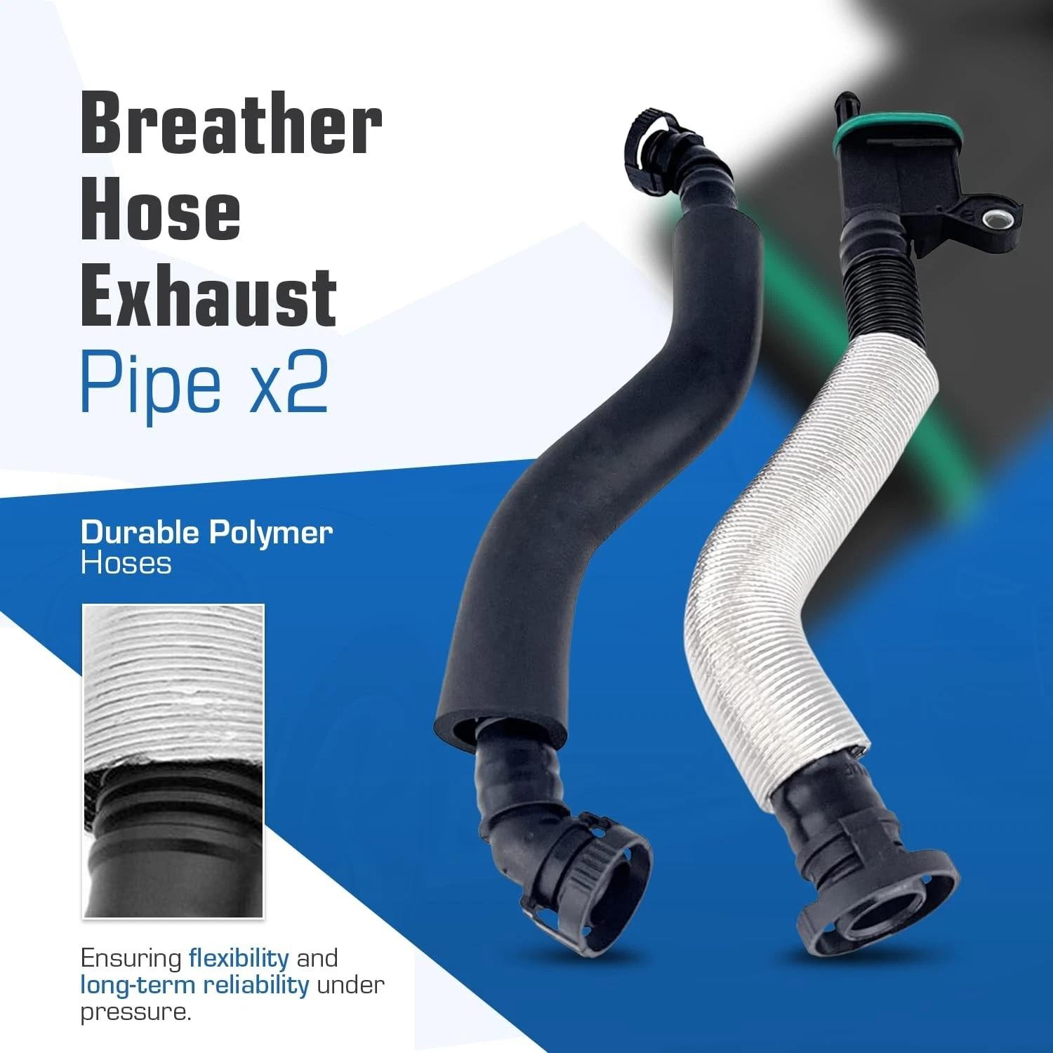 Pcv Crankcase Vent Valve Breather Hose Kit – Compatible with Audi Vw 2.0l Tur…