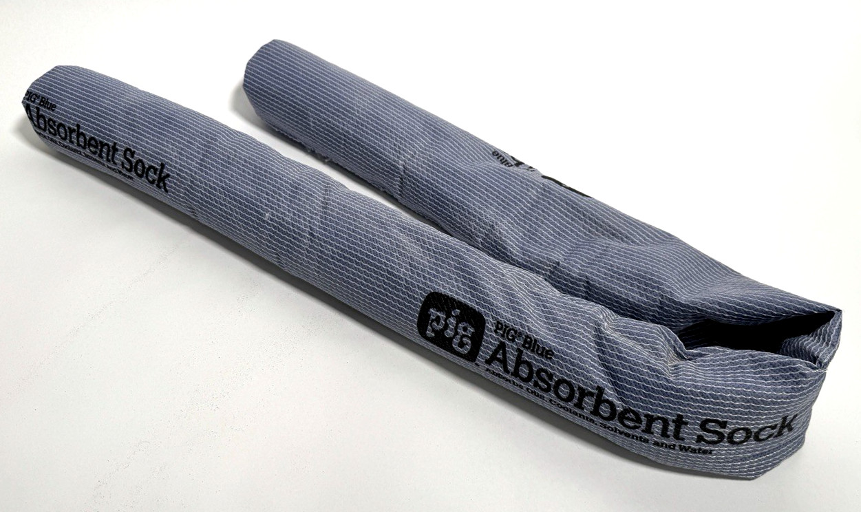 Lot of 3 PIG 4048 48″ x 3″ Blue Absorbent Socks Universal Use Oils Water Coolant