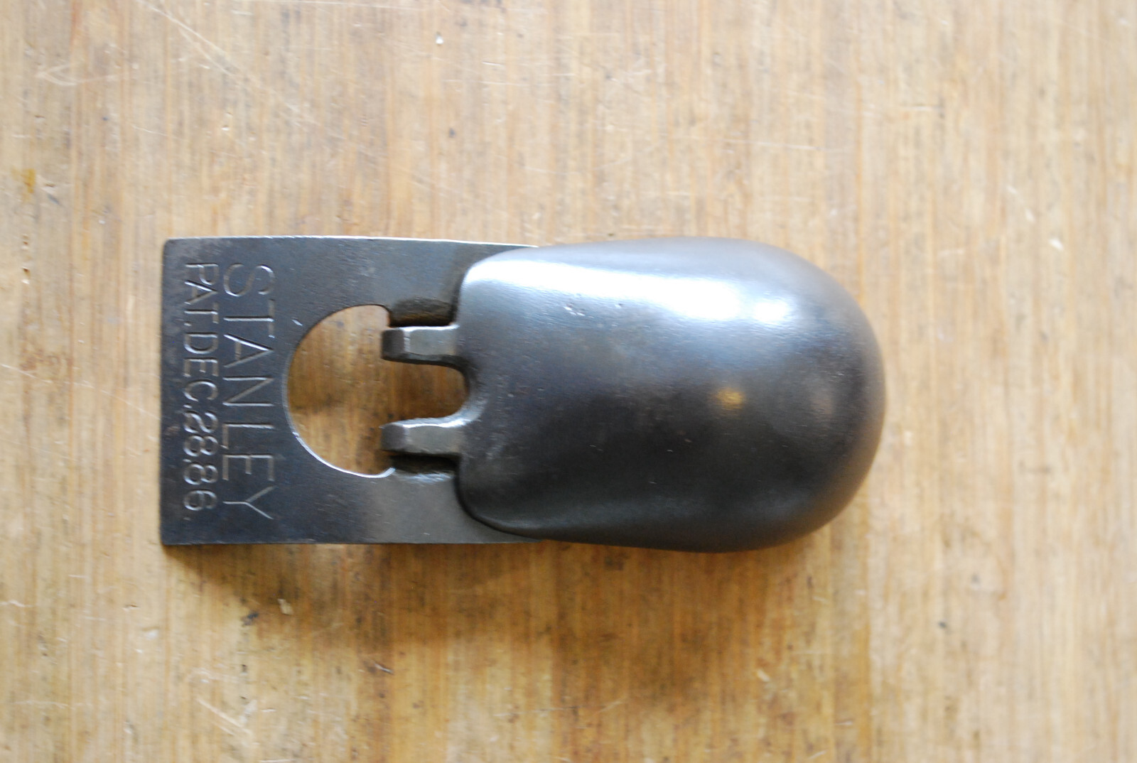 Antique Stanley Block Plane Lever Cap Pat Dec 28-86