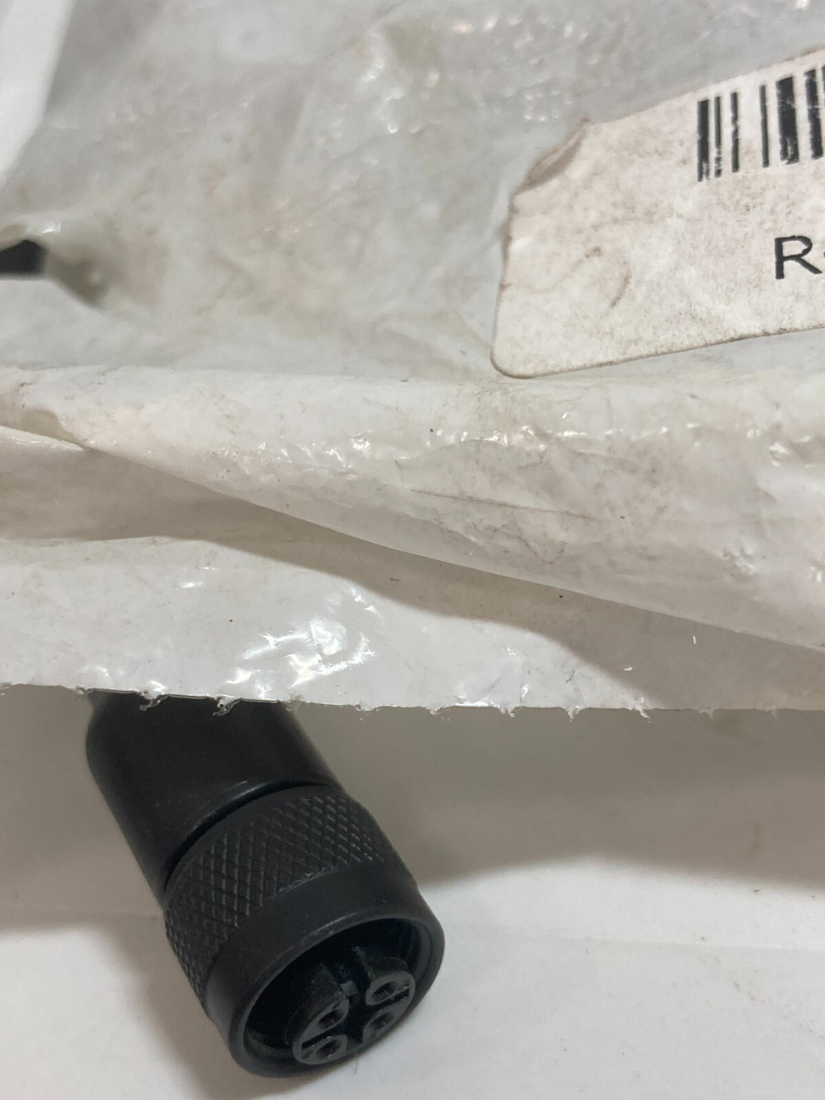 HTM SENSORS R-FS4TZ-T665 M12 4P FEMALE STRAIGHT BLACK TPE CABLE NIB