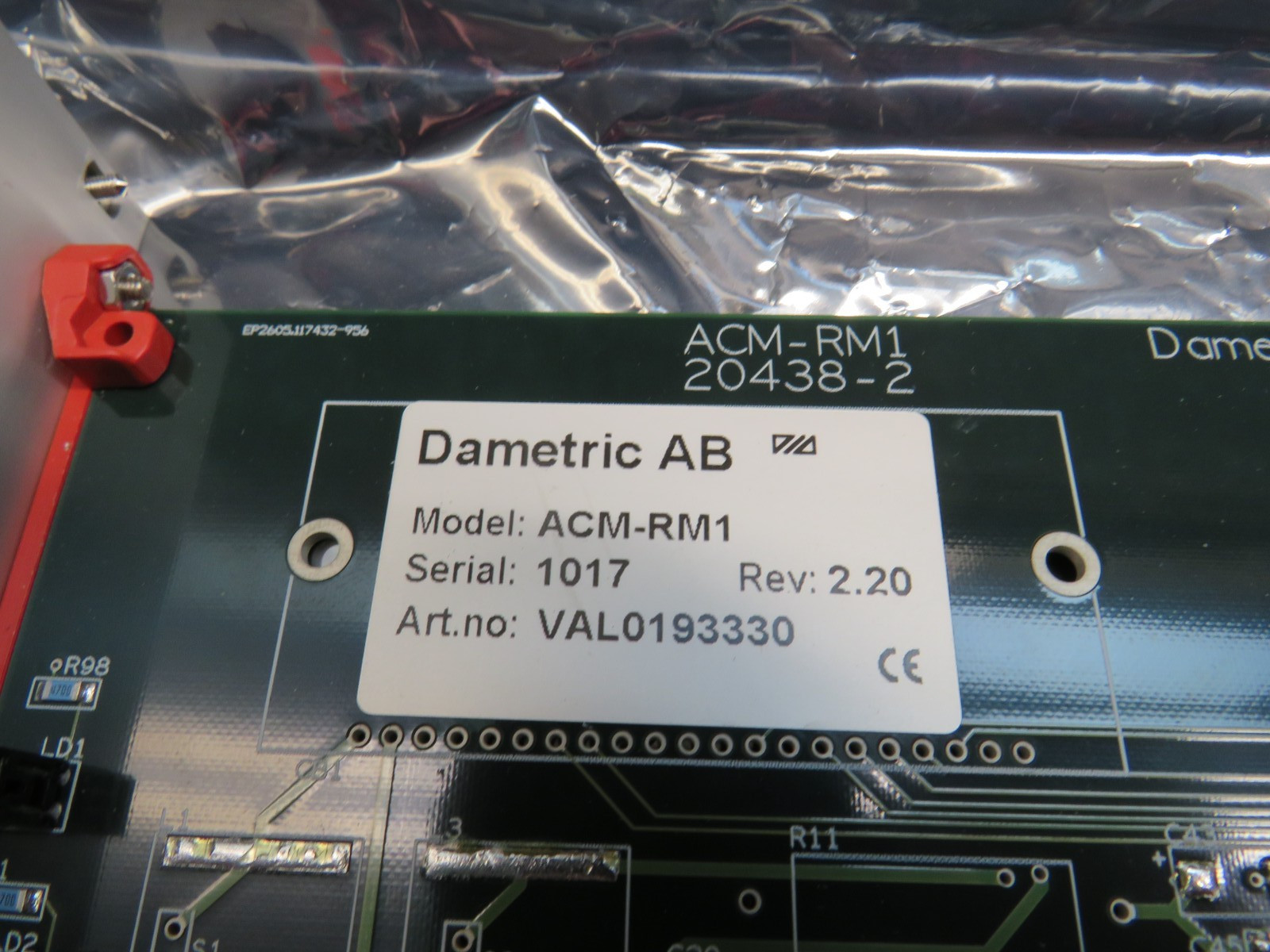 Dametric ACM-RM1 AGS Control Module REV 2.20 Valmet VAL0193330