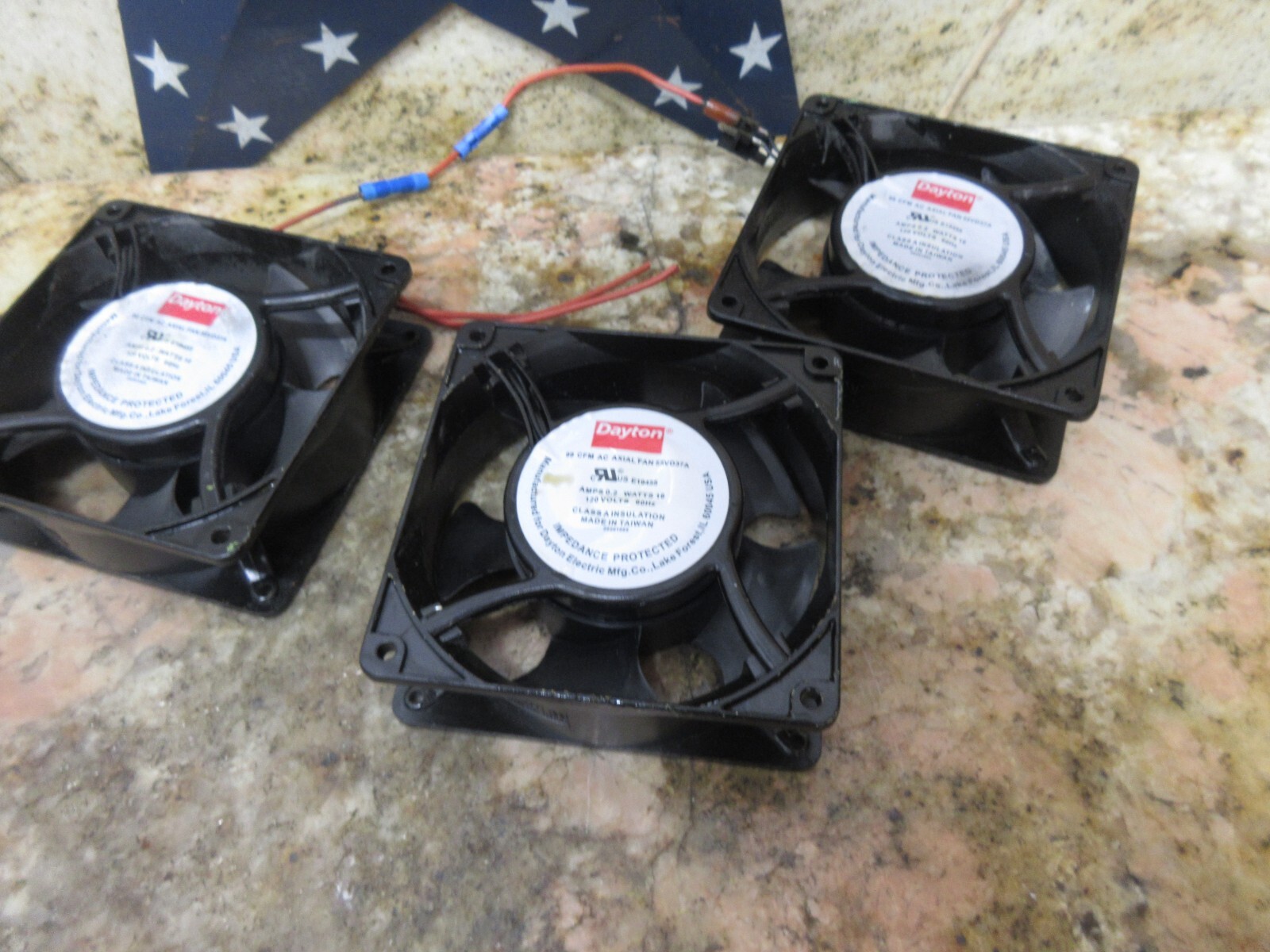 DAYTON 99 CFM AC AXIAL FAN 55VD37A 120V 60HZ EACH 1