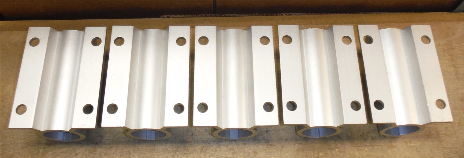 LOT of 5 HD Aluminum Pipe / Rail Mounts 6″ X 4 1/2″ – 1 7/8″ ID *ndr6a