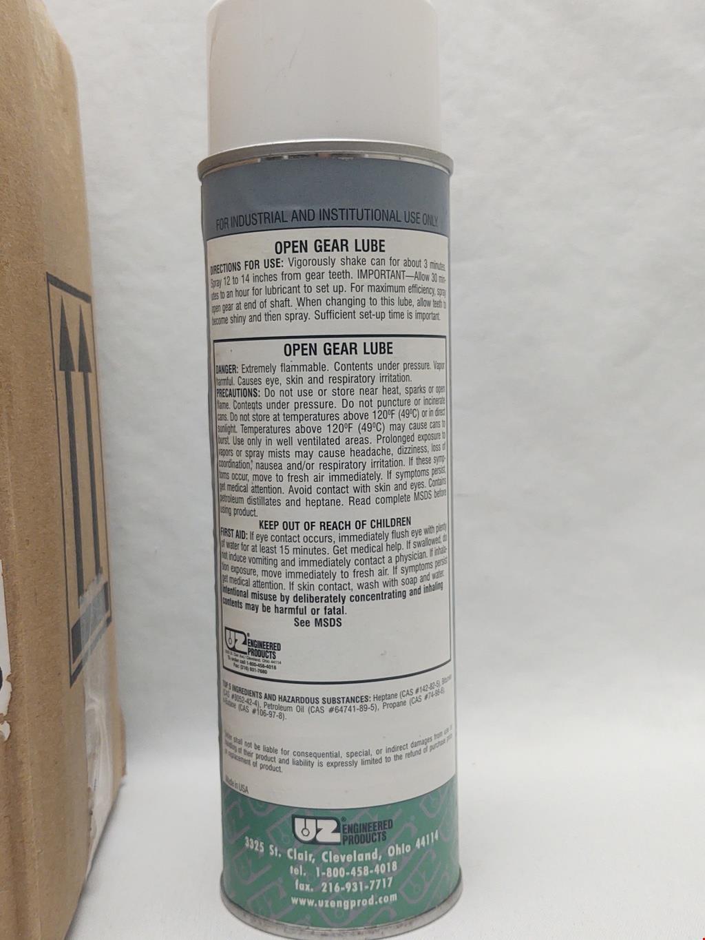 UZ Engineered Products OGL Open Gear Lubricant – 14 oz Aerosol Can28+