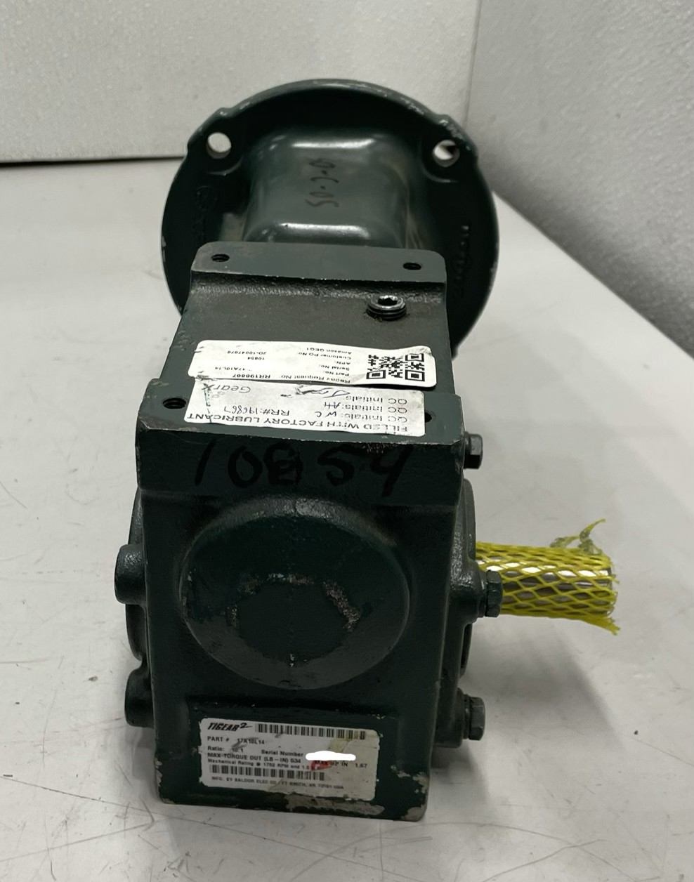Tigear-2 Reducer Size 10:1 534 LBS Cast Iron Torque Ratio 17 17A10L14