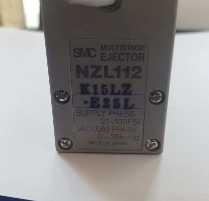 SMC NZL112-K15LZ-E25L MULTISTAGE EJECTOR W/ SMC VZ314 W/ SYJ514-5LZ0 (R6S1.6B1)