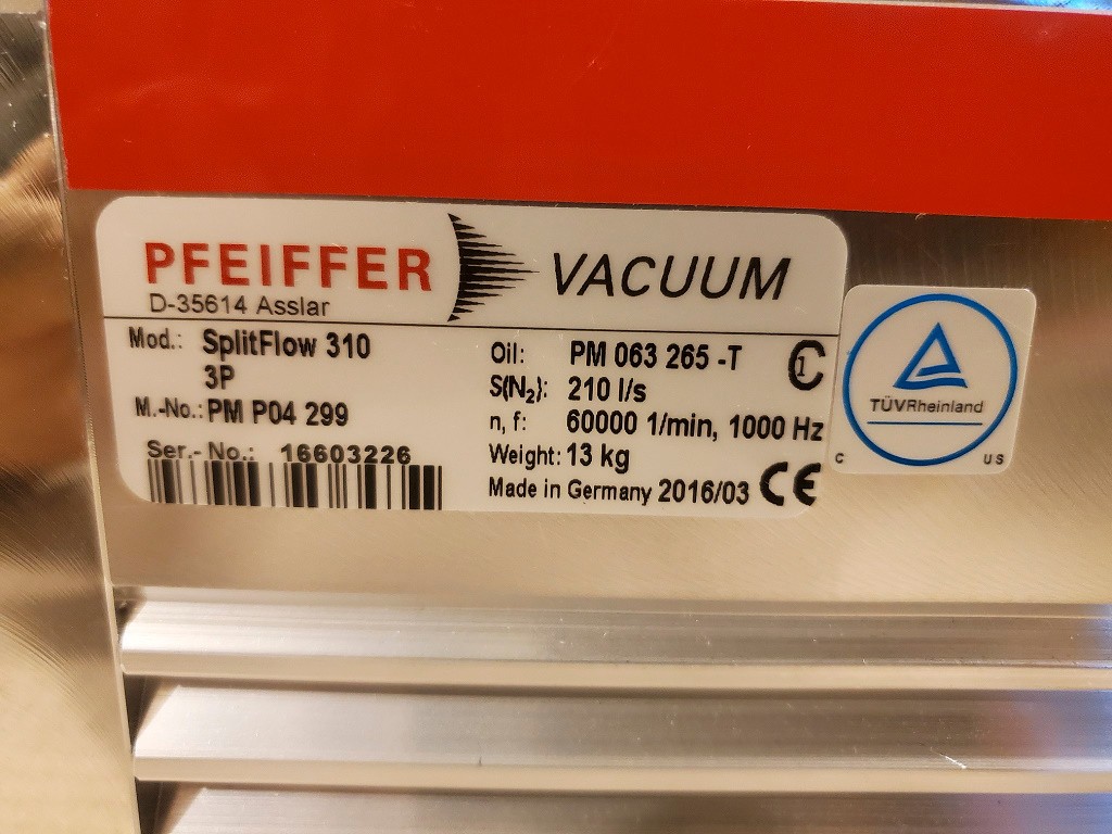 Pfeiffer SplitFlow 310 Turbo Pump Excellent !!!