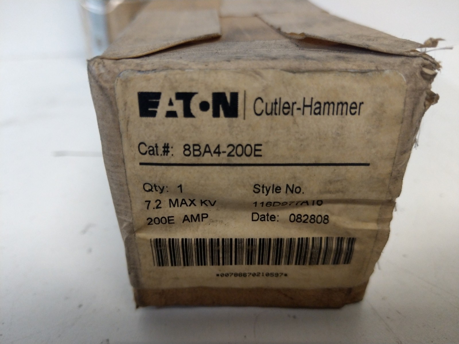 NEW IN BOX! EATON CUTTER-HAMMER 200E AMP 7.2KV EXPULSION FUSE REFILL 8BA4-200E