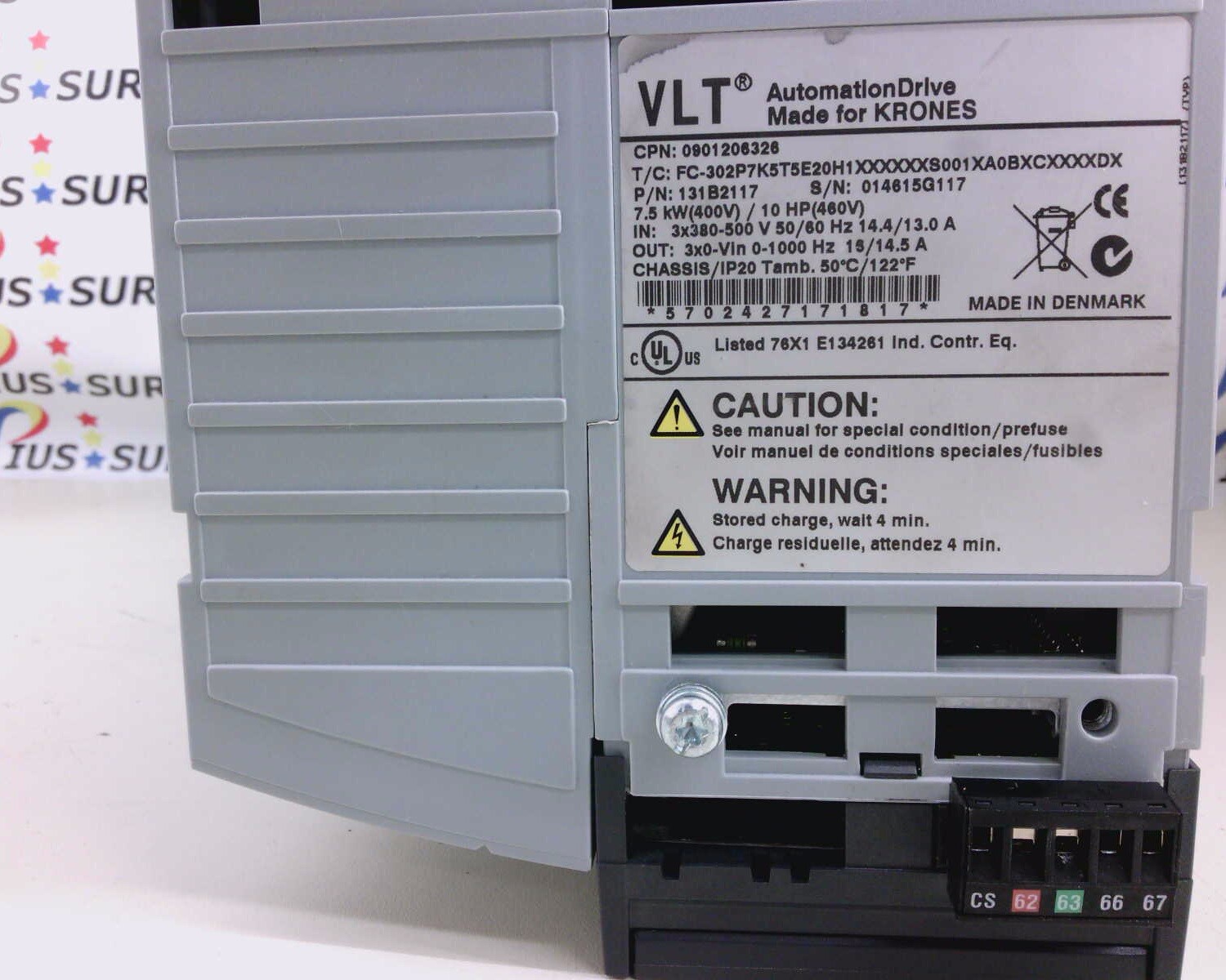 USSP Danfoss VLT 131B2117 Automation Drive MCA 101 Profibus Option A 130B1100