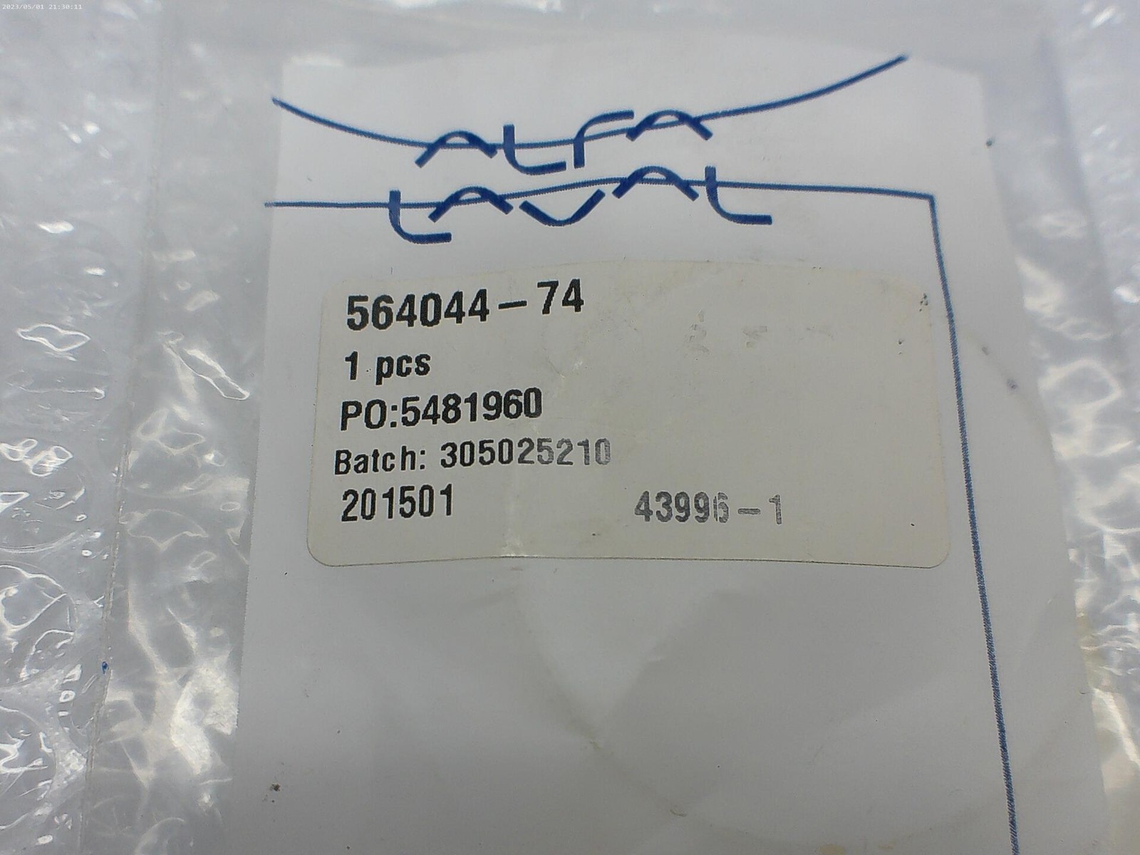 ALFA LAVAL 564044-74 O-RING NSNP