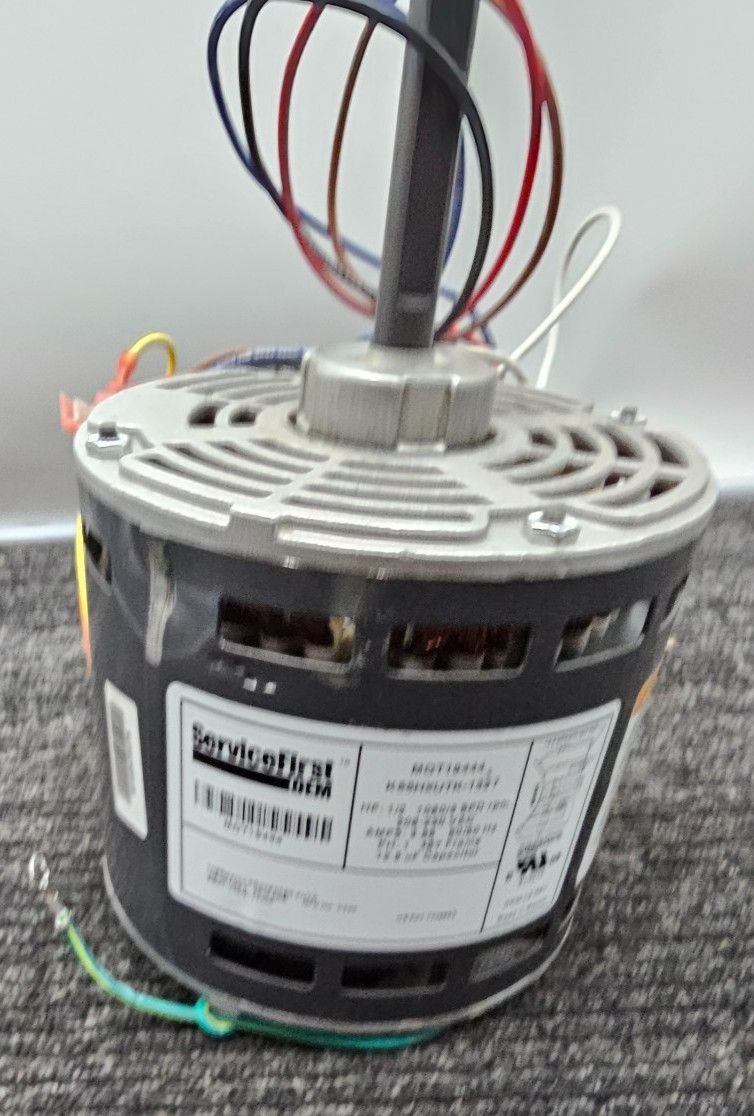 ServiceFirst MOT19444 Electric Motor 208-230V 1/2HP 1080rpm 3 Speed