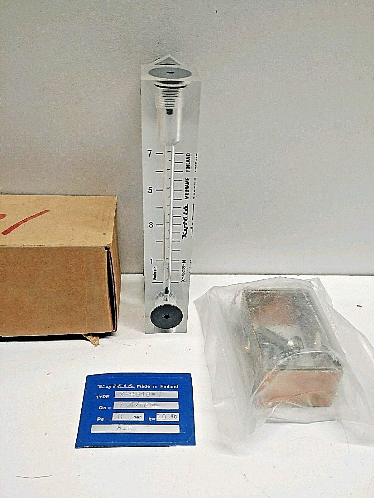 NEW OLD STOCK! ESKO 0-7L/MIN AIR FLOW METER X-4818-N