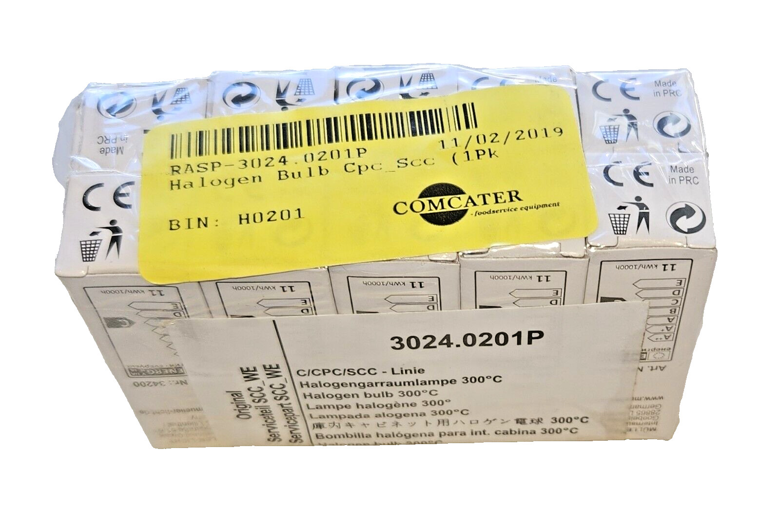 RATIONAL COMBI 3024.0201P HALOGEN BULB, 12V, 10W (10 PACK) RASP COMCATER