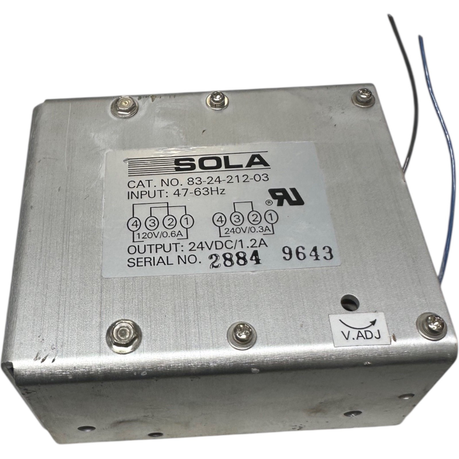 SOLA 83-24-212-03, 24VDC Power Supply **SALE**