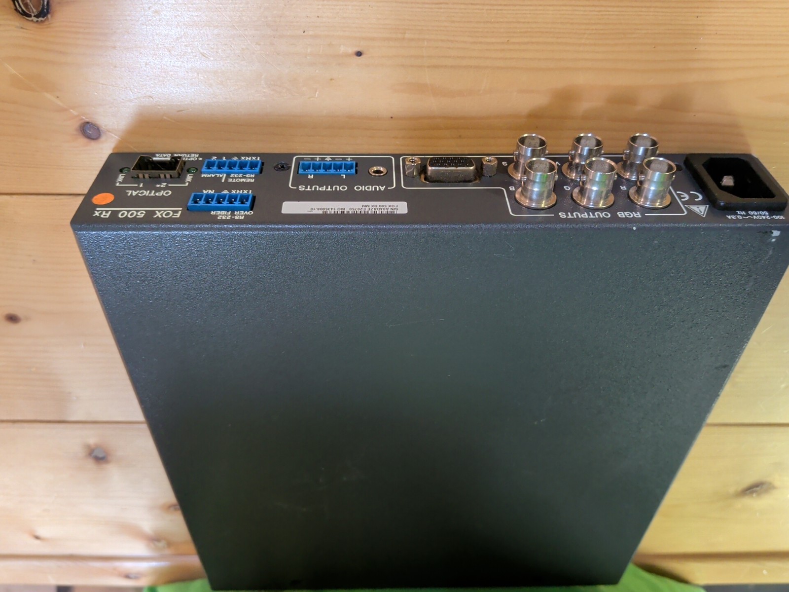 Extron FOX 500 Rx MM Fiber Optic Receiver RGB Audio RS-232 Tested Working