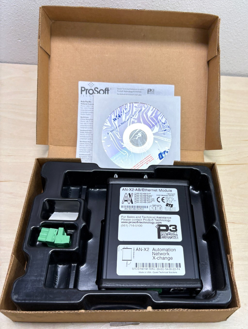 ProSoft AN-X2-AB-DHRIO Automation Network Ethernet Bridge Module