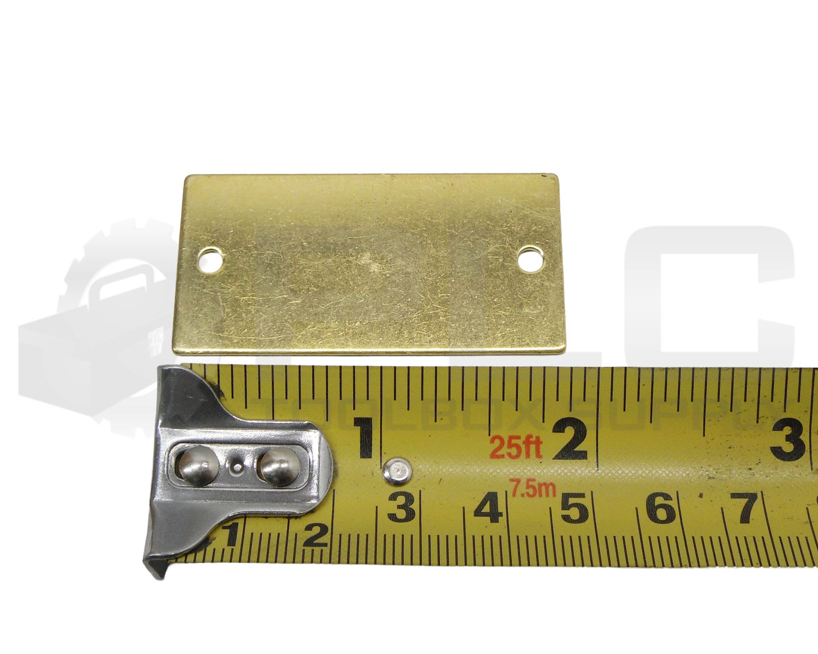 LOT OF 95 NEW 1″ X 2″ BLANK BRASS TAGS