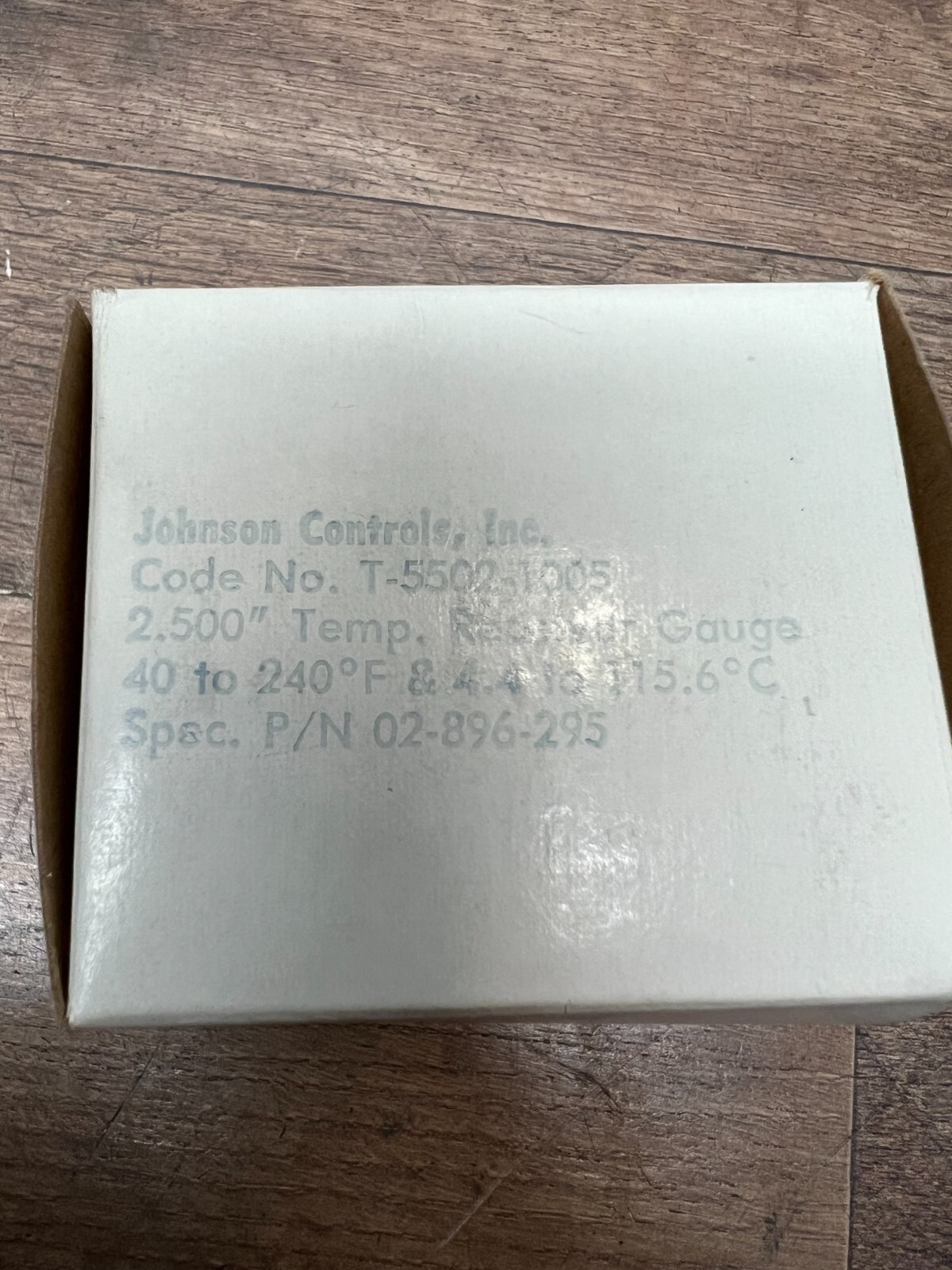 T-5502-1005 Johnson Controls Temperature Indicator, 2.5″ 40 to 240F