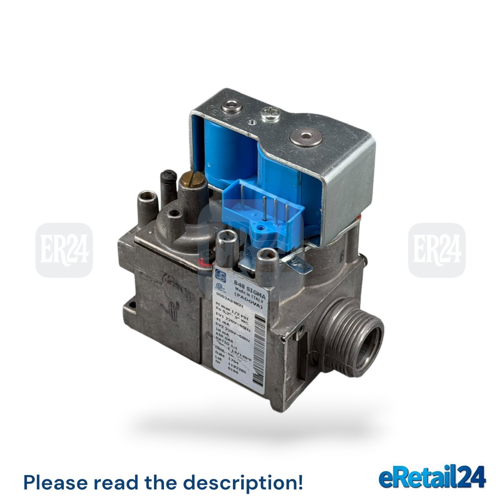 💯Workin Electrolux Professional 0CBAKU Gas Valve, Natural Gas, 120 Volt, 60HZ