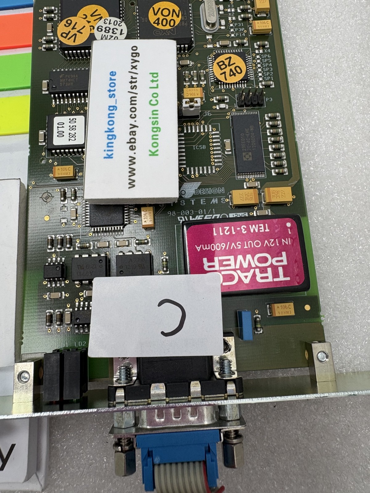 5058282 PDP-TP MICRO DESIGN SYSTEMS 98-003-01/1 PROFIBUS DP BOARD CARD C